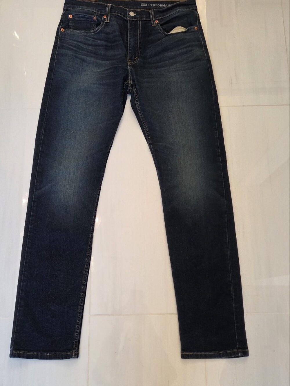 Levi’s 502 Regular Taper Performance Jeans – 32 x 34 (Dark Indigo Wash)